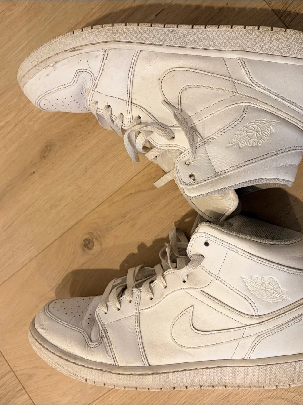 Classic White High-Top Men's Sneakers